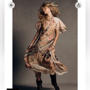 Free People Celestial Nights Floral Bohemian Dress